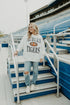 Auburn Wynn Star Sleeve OS Fleece Crew